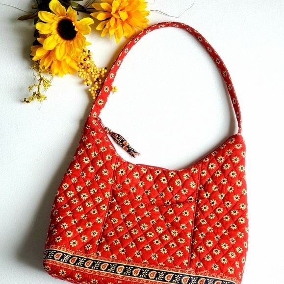 Vera Bradley Handbags - Vera Bradley Red Hobo Purse